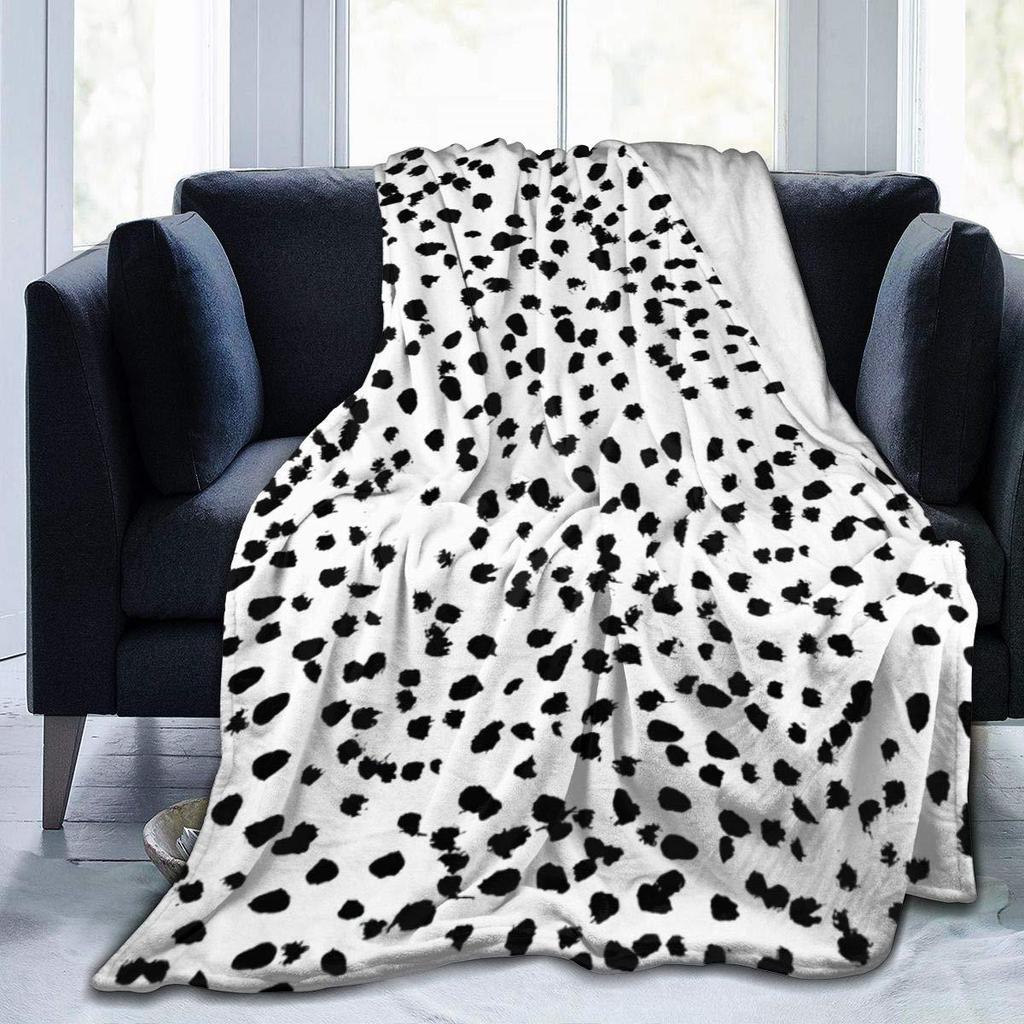 Cow Spotted Case Blanket Soft Comfortable Flannel Warm Blanket Birthday Holiday Gift Blanket