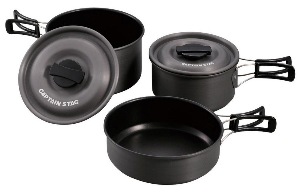 Captain Stag Camp BBQ Frying Pan Aluminum Cooker UH-4205