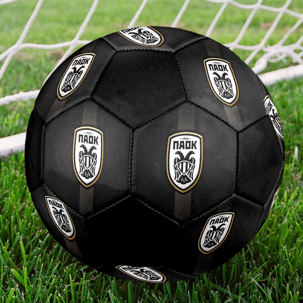 PAOK FC Soccer Ball, colorful, suitable for all ages, machine-stitched, PVC material, competition grade, durable and high bounce