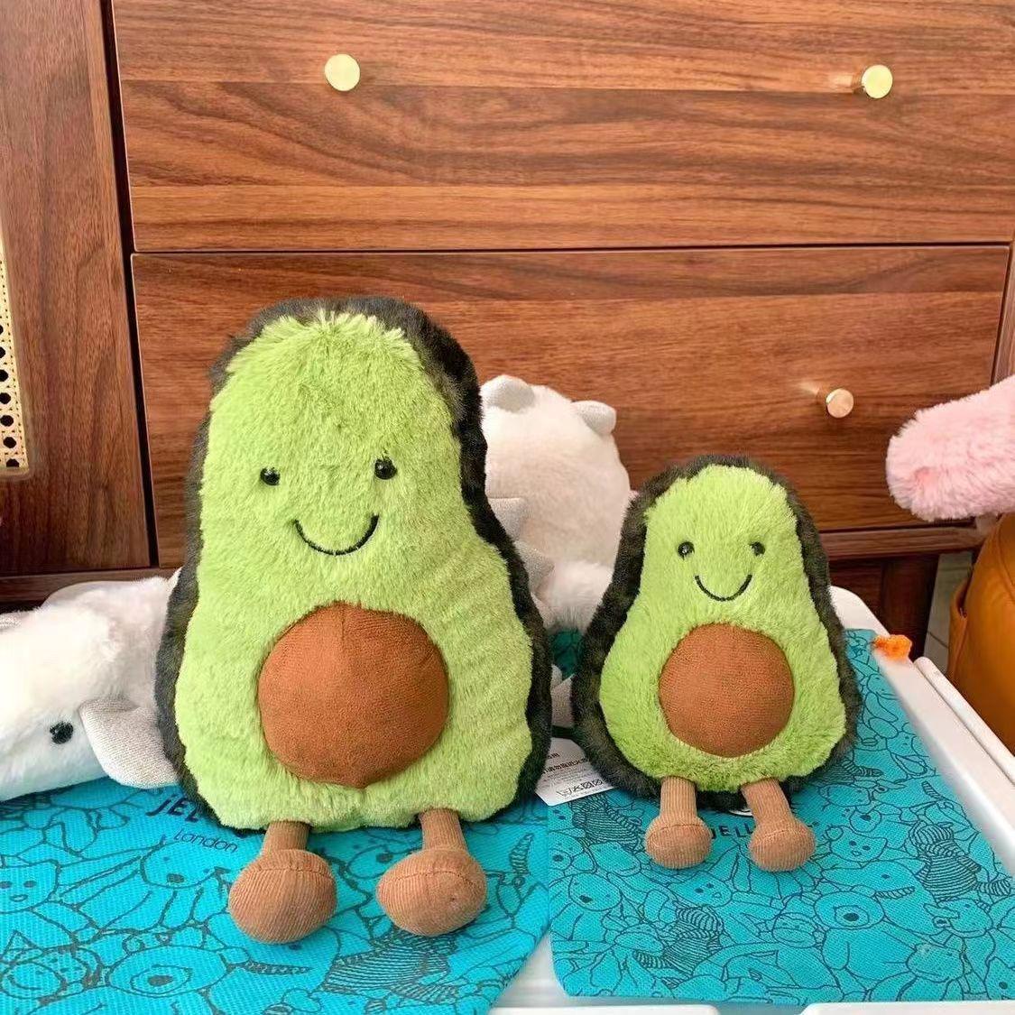 

Милая английская плюшевая сумка-кроссбоди Jellycat в виде авокадо - Забавная, модная фруктовая наплечная сумка Blue Dust Bag