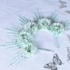 Charming Flower Crowns Headpiece Traditional Chinese Flowers Hair Accessory Eye Catching Floral Headband Ornament