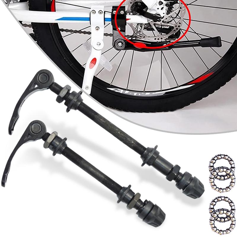 Bike Bicycle AxleFront Rear Quick Release Skewers With 25mm 1/4 Hub Bearings For 6 7 8 Speed Universal Bicycle Parts