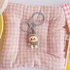 Flocking Keychain Cute 4CM Rabub Plush Pendant Cute Bag Pendant Keychain