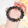 Obsidian Lion Dance Single-Loop Bracelet: Trendy Unisex Bestseller