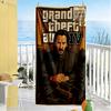 Gta Customizable Name Beach Towel Super Soft & Absorbent Suitable for Swimming Gym Camping Yoga Vacation