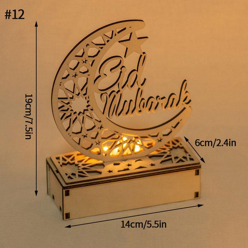 Ramadan Lantern Eid Ramadan Decoration Lamp EID Mubarak Lantern Islamic Muslim Party Decor Festival Table Light Supplies