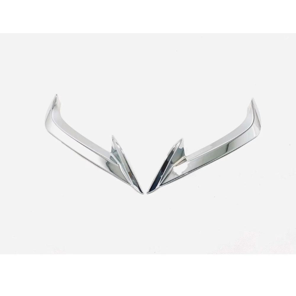 For Toyota Avalon Xx50 2018    2022 Car Detector ABS Chrome Cover Trim Back Tail Rear Fog Light Lamp Frame