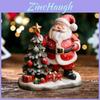 Halloween Resin Figurine Santa Claus And Christmas Tree Home Decor Gift For Holiday Festivities