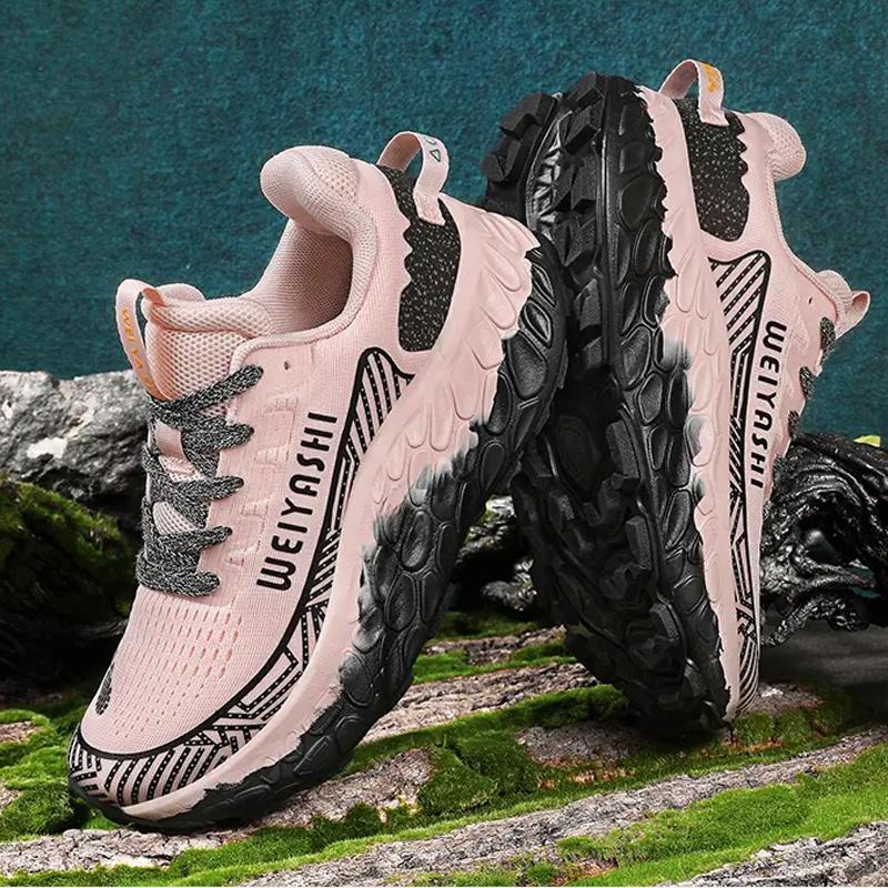 

Hiking Shoes for Women s Off Road Wear Resistant Sneakers Running Shoes Breathable Lightweight Soft-soled Men s Sports Shoes 36