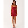 Dopamine Color Sleeveless Suspender Skirt Women's Summer New Personality Embroidery Piece Beaded Back Lace-up Dress