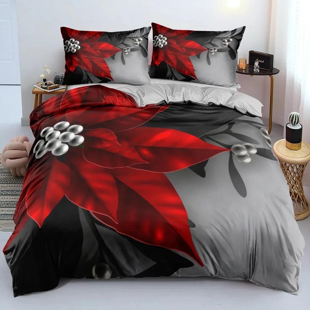 Christmas Tree Star Bedding Set Boys Girls Twin Queen Size Duvet Cover Pillowcase Bed Boys Adult Fashion Home Textileextile