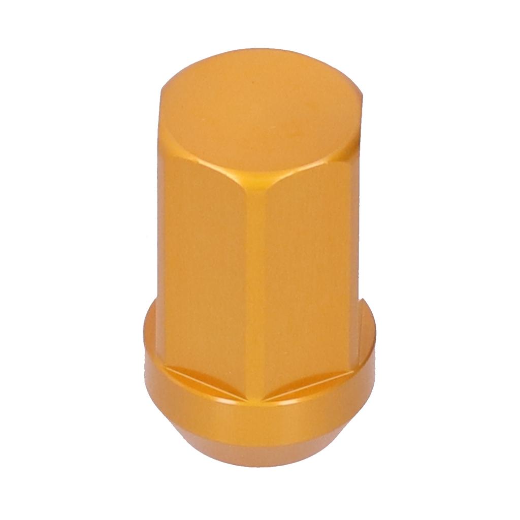 20pcs Wheel Lug Nuts M12x1.5 Thread 1.3in Height 7075 T6 Aluminum Locking Lug NutsGold