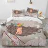 3D Print Cartoon Cute Ballet Girl Ballerina Comfortable Duvet Quilt Cover Pillowcase Bedding Set Bedroom Decoration Home Textile