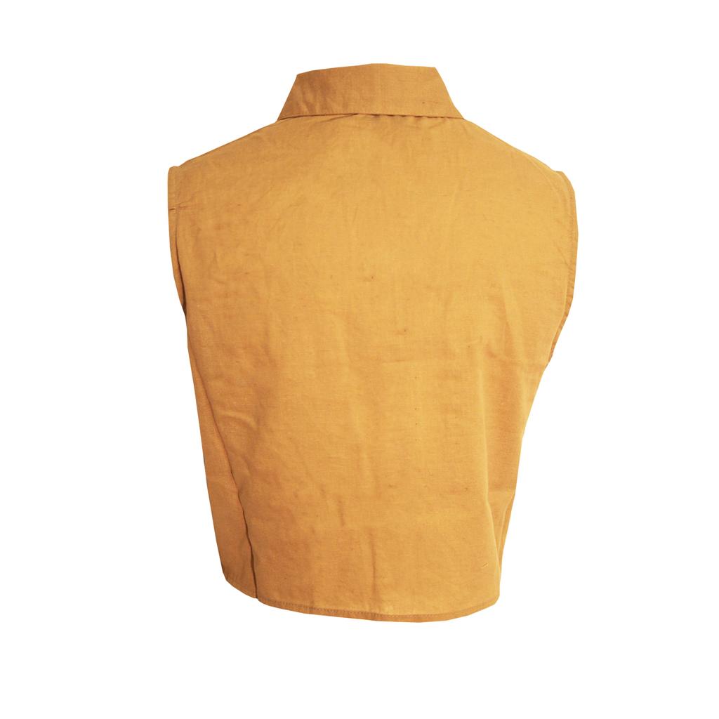 BRAVE SOUL Damen-/Damen-Elizabeth-Hemd mit vorn gebundenem Crop-Top