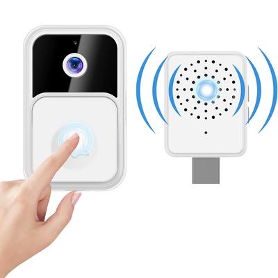 Sonerie video wireless WiFi cu sonerie, Smart Video, Viziune nocturnă, Securitate interioară, Interfon bidirecțional, Sonerie pentru casă, birou