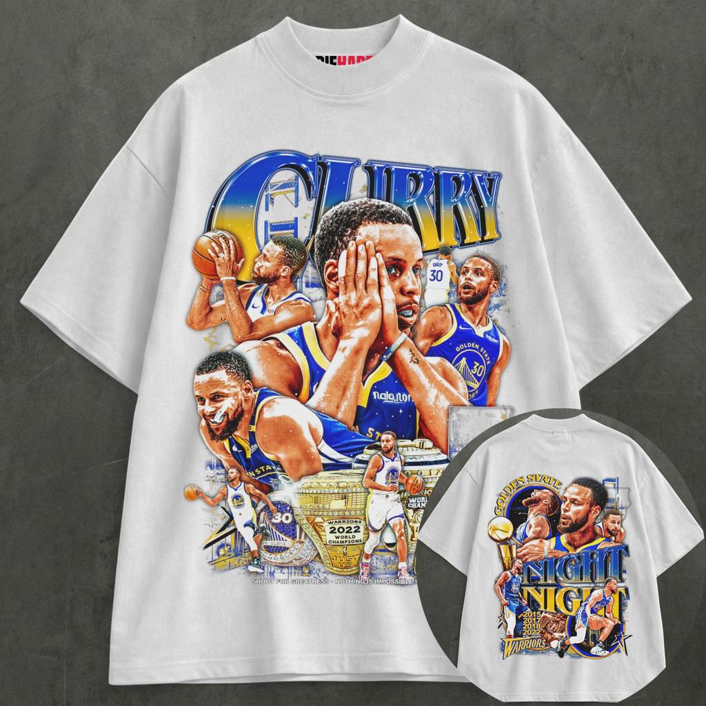 Night Night Tee Stephen Curry Graphic T-shirt Men Women T-shirt Oversized Y2k Cotton Short Sleeved Streetwear Harajuku Female Male Clothing