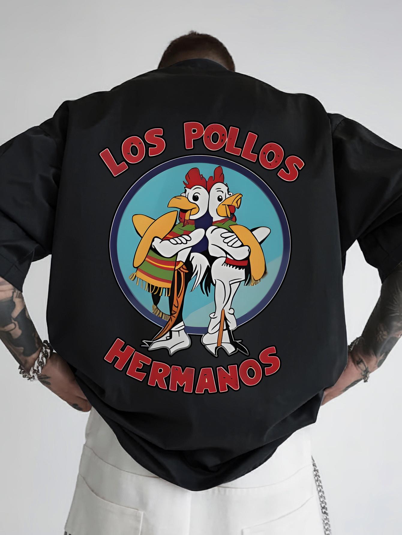 Los Pollos Hermanos Graphic T-shirt - Casual Crew Neck S