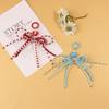 Colorful Beaded Key Straps and Lanyards Unique Beaded Bowknot Backpack Ornament Delicate Keychain Pendant Bag Decoration