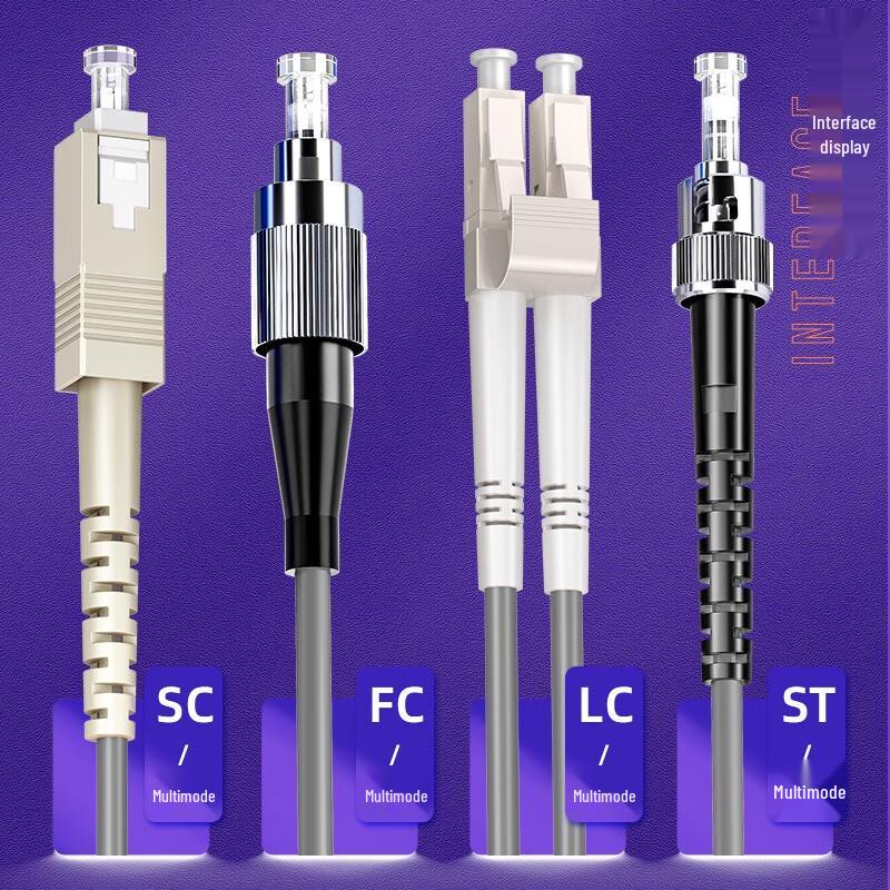 SAMZHE Armored Fiber Optic Patch Cord LC-SC Multimode Duplex