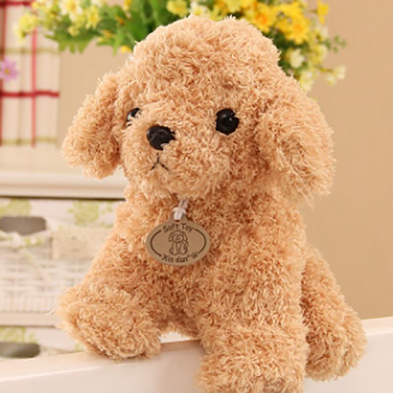 18/25 cm Simulation Dog Poodle Plush Toys Cute Animal Suffed Doll Christmas Gift