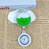 Shiny Cartoon Nurse & Doctor Badge Reel with Retractable PVC Pocket Watch Clip