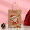 Kraft Paper Gift Bag With Cartoon Design Christmas Birthday Party Favors Handheld