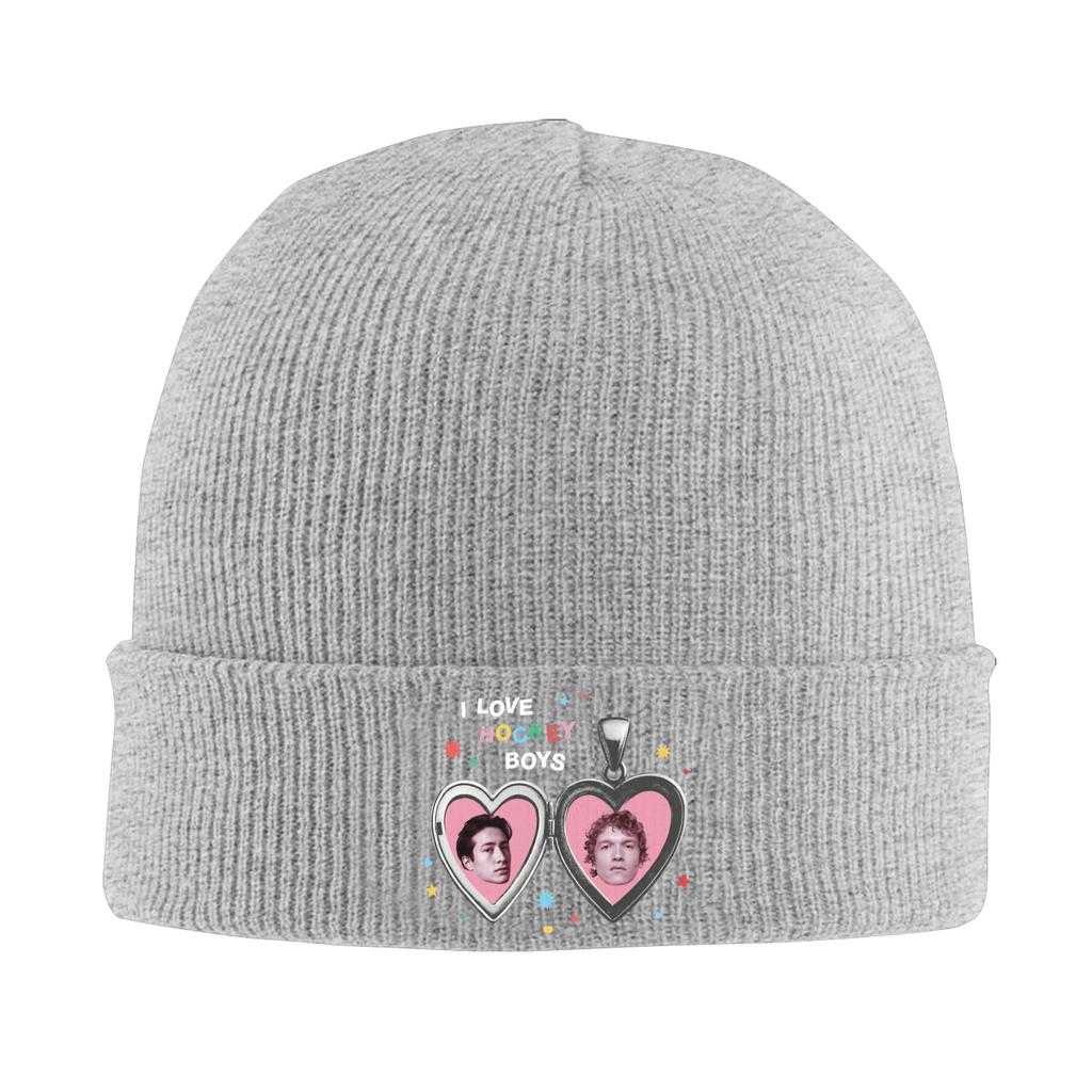 Connor Storrie And Hudson Williams Hat Autumn Winter Beanie Warm Heated Rivalry Caps FeUnisex Unisex Acrylic Knitted Caps
