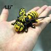 Gift for Gadget Lovers Articulated Bee Statue, 3D Printed Movable Joints Insect Figurine Car Cool Dashboard Ornament And Desk Decor, Lightweight