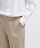 Musinsa Standard Wide Hidden Elastic Waist Slacks [Beige]