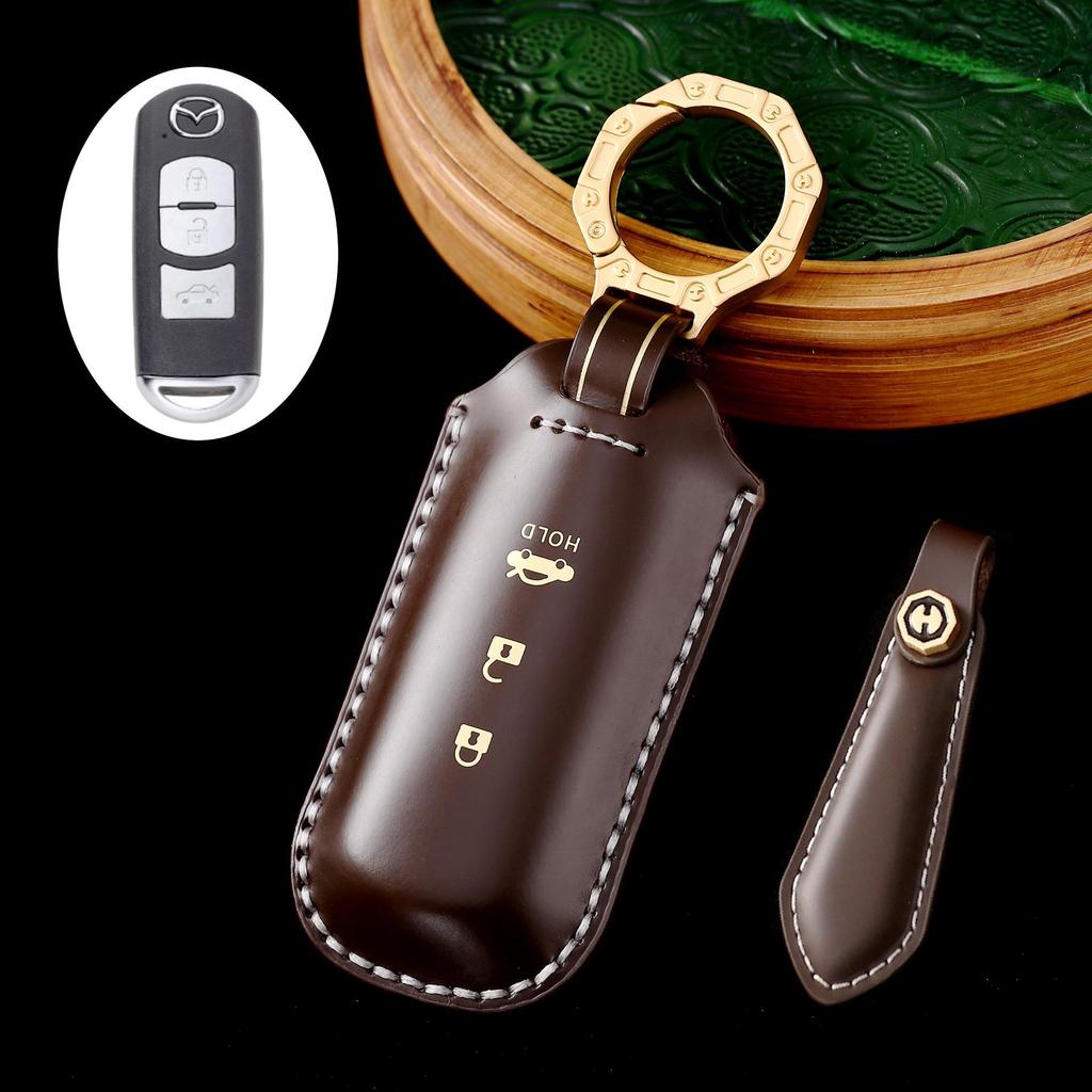 Mazda 3, Angkesaila, Atez, CX30 Premium Leather Handmade Key Case