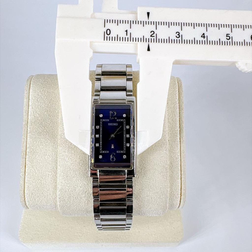 SEIKO Battery Lukia Navy Blue Rectangular New Replaced/Women's Watch, Square, Dial, Quartz
