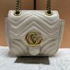 [Pre-Owned] GG Marmont Double G Logo Magnetic Snap Quilted Leather Camera Bag - Very Good #1B04OOA