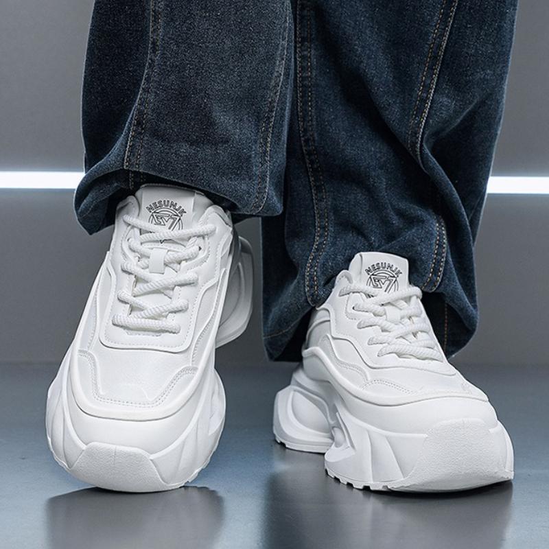 Summer High Quality Men's Sneakers New Fashion Heightening Platform Shoes Outdoor Versatile Comfortable Breathable Casual Shoes
