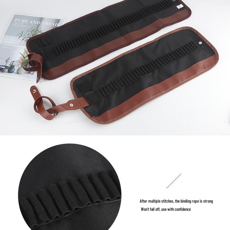 36 or 48-Slot Canvas Pencil Roll Case for Colored Pencils - Ideal for Students and Artists