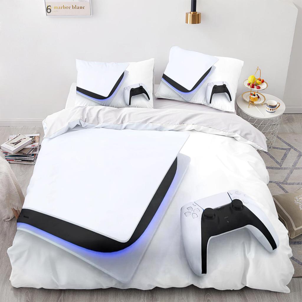 Comforter Cool Gamepad Bedding Set Single Twin Full Queen King Size Kawaii Bed Set Aldult Kid Bedroom Three-Piece Suits 3D Print