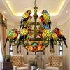 Tiff Parrot Chandelier Personality Creative Luxury Atmosphere Hotel Villa Restaurant Corridor Art Decorative Lights