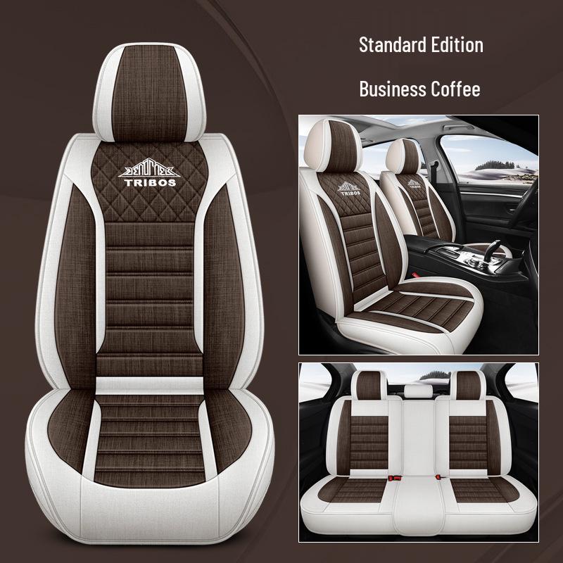 Custom Linen Seat Covers for Changan CS75/CS35/CS55/Yuexiang V3V7/Yidong - All-Season Full Coverage Cushions.