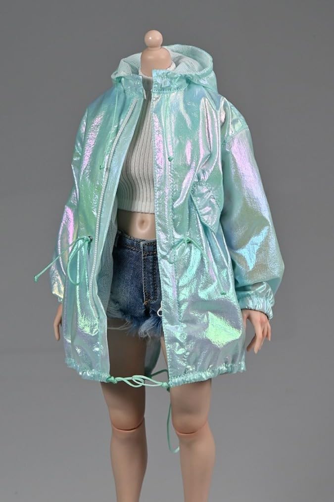 

[TOYBARJAPAN] 16 Scale Action Figure Special Offer: Compatible with TBLeague Body - Beautiful Female Fashion Laser-Style Jacket Coat (Head, body, and