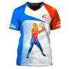 Fashion 3D Ball Pattern T Shirt for Men Hip Hop Trend Harajuku Streetwear Casual O-neck Short Sleeve Summer Loose Tops