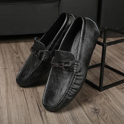 Genuine Leather Men Casual Shoes Soft-Soled Mens Loafers Ultra-light Moccasins Breathable Slip On Flats Comfy Man Driving Shoes