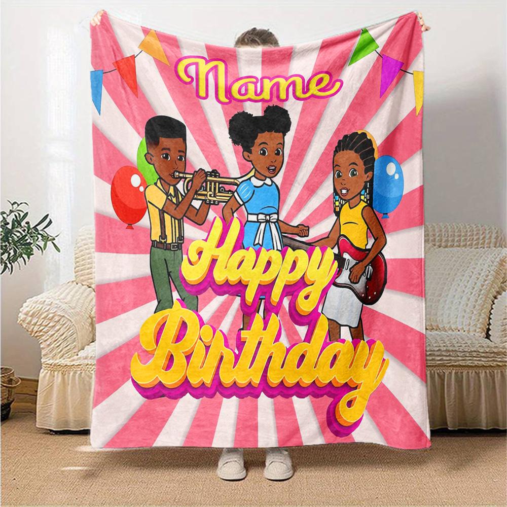 Customiz Name Personality Gracies Corner Blanket Soft &Warm Sofa Office Bed Travel Lunch Break Blanket, Gift Suitable All Seasons