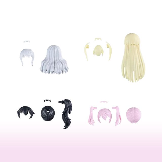 

[Bandai] 30MS Option Hair Style Parts Vol.11 - Set of 4 Types