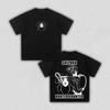 Vintage Hunter X Hunter Shizuku Fantomová skupina Grafické tričko Přední zadní potisk Anime Krátký rukáv Kulatý výstřih Unisex Manga fanoušek Streetwear Top Tričko