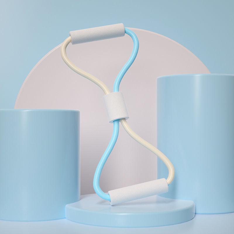 8 kształtów joga pull up band elastyczna taśma lina lateksowa guma ramię opór fitness ćwiczenia klatka piersiowa ekspander pilates joga domowa siłownia