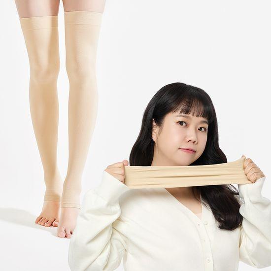 Balance Fit compression stockings thigh expansion PRO beige 2 types to choose from