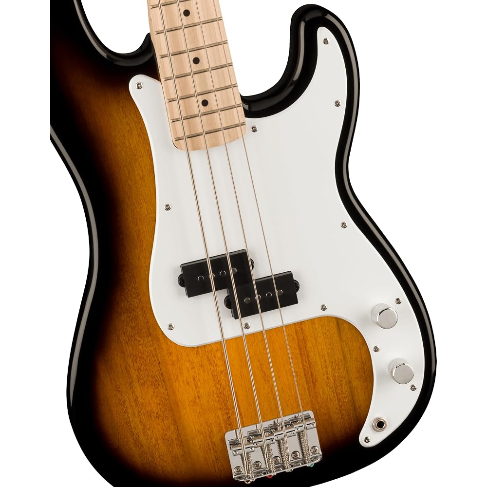 Squier by Fender Squier Sonic™ Precision Bass®, Maple Fingerboard, White Pickguard, 2-Color Sunbu...