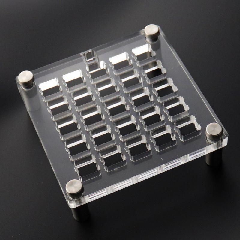 Acrylic Base Manual Mechanical Keyboard Switch Tester - Compatible with Cherry Black, Red, Brown, Green, and Silver Switches