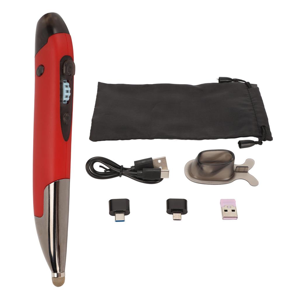 Wireless Pen Mouse Rechargeable Luminous Silent Small Portable Bluetooth 2.4g Dual Mode Wireless Pen Mouse for PC Laptop