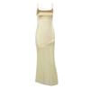 Herbst Damenkleid Kleiner Duftstil Elegant Schlank Satin Patchwork Mesh Unterkleid