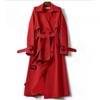 Eleganti giacche da donna britanniche alla moda autunno inverno Widebreaker Streetwear Midi cappotti casual da ufficio donna bottoni slim chic cappotto